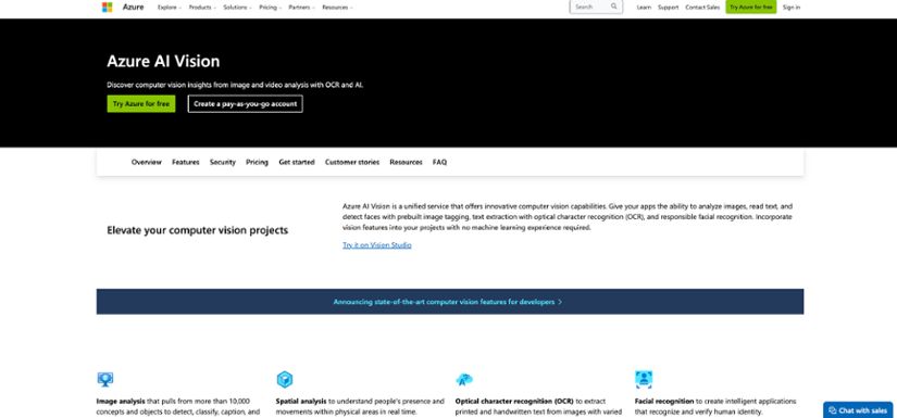 Microsoft Azure Computer Vision