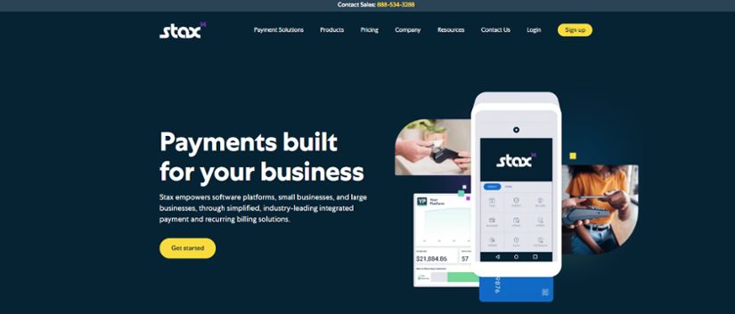 Homepage of Stax