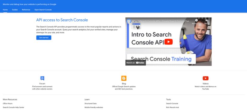 Google Search Console API